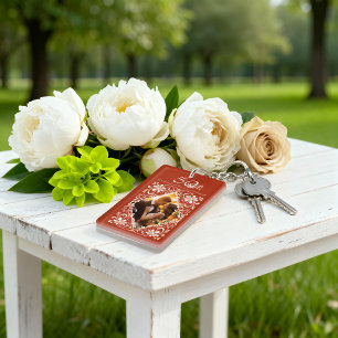 Llavero Keychain de fotos del 50 aniversario de la Románti