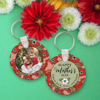 Llavero Keychain de fotos del Día de la Madre Personalizad
