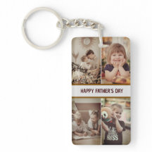 Keychain de fotos del Día del Padre personalizado