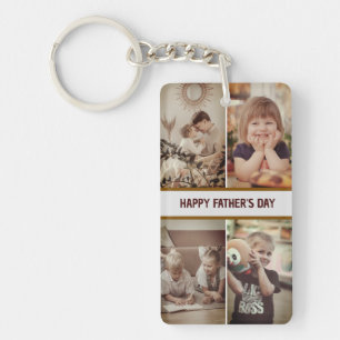 Llavero Keychain de fotos del Día del Padre personalizado