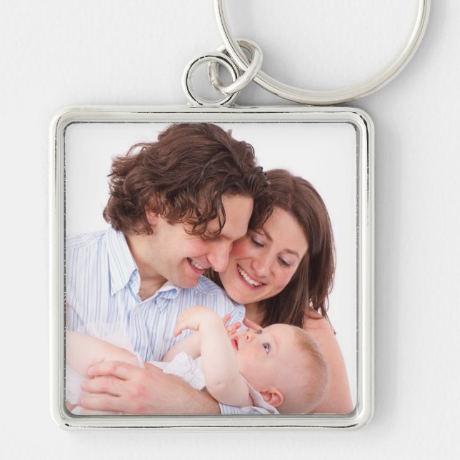Llavero Keychain de fotos familiares personalizadas (Frente)