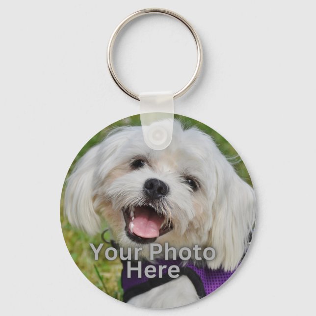 Llavero Keychain de fotos Mascota personalizada (Anverso)