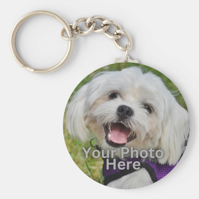 Llavero Keychain de fotos Mascota personalizada (Frente)
