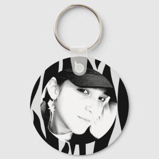 Llavero Keychain de fotos personalizadas a rayas de cebra