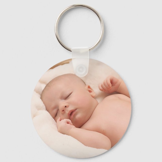 Llavero Keychain de fotos personalizadas para bebés (Anverso)