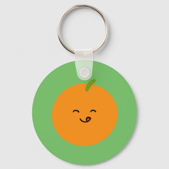 Llavero Keychain de frutas naranjas (Anverso)