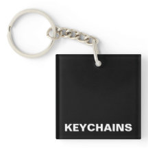 Keychain de fuentes blancas negras