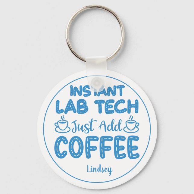 Llavero Keychain de Funny Blue Lab (Anverso)
