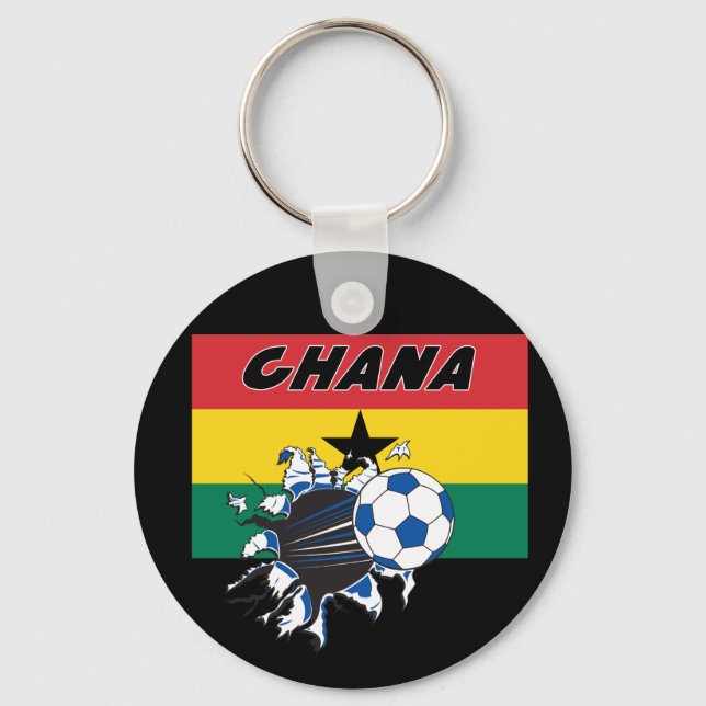 Llavero Keychain de Futbol de Fútbol de Ghana (Anverso)