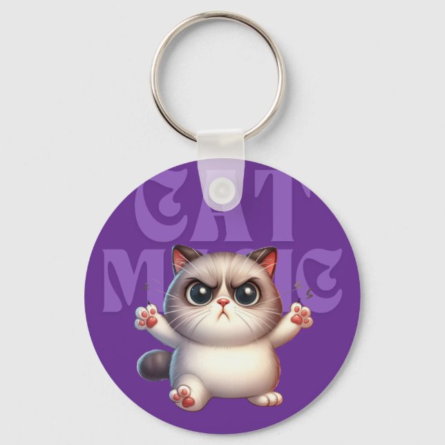 Llavero Keychain de Gato Mágico (Anverso)