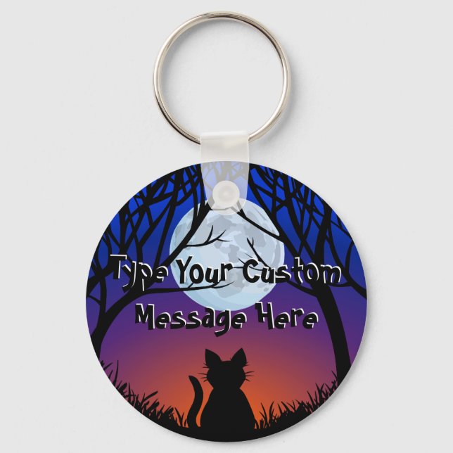 Llavero Keychain de gatos grasos encadenadas de arte de ga (Anverso)