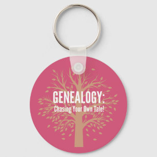 Llavero Keychain de genealogía (rosa)