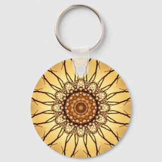 Llavero Keychain de girasoles geométricos
