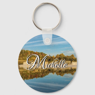 Llavero Keychain de Glow Lake Springfield de otoño