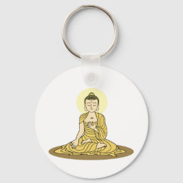 Llavero Keychain de Golden Serenity Buddha