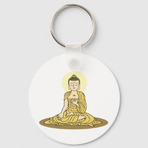Llavero Keychain de Golden Serenity Buddha