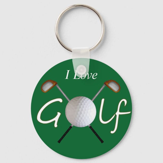 Llavero Keychain de golf (Personalizable) (Anverso)