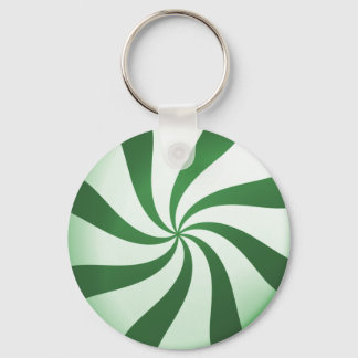 Llavero Keychain de golosinas verdes y blancas