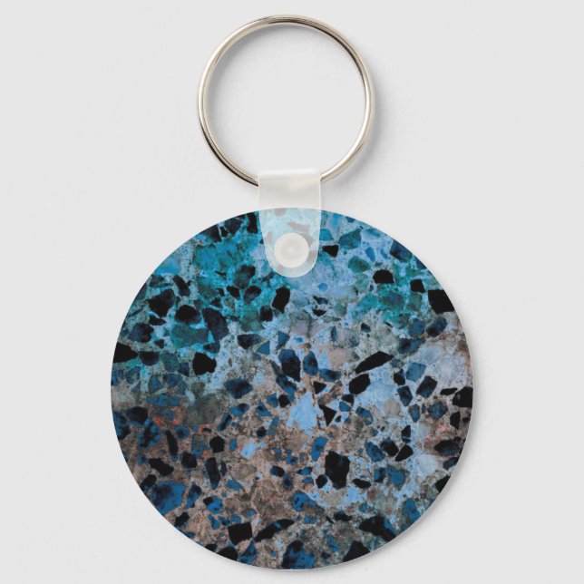 Llavero Keychain de granito azul (Anverso)