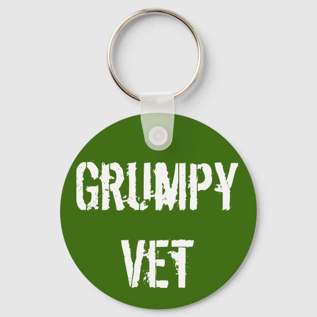 Llavero Keychain de "Grumpy Vet" (Anverso)
