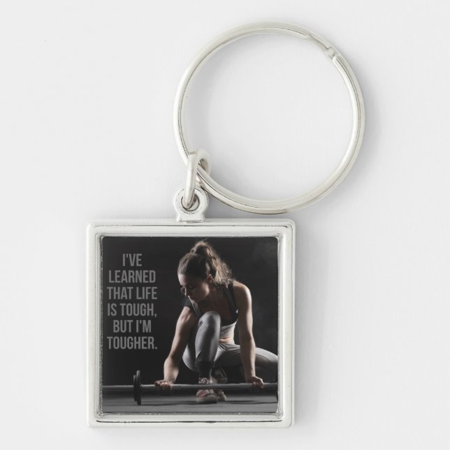 Llavero Keychain de Gym Motivation Fitness (Frente)