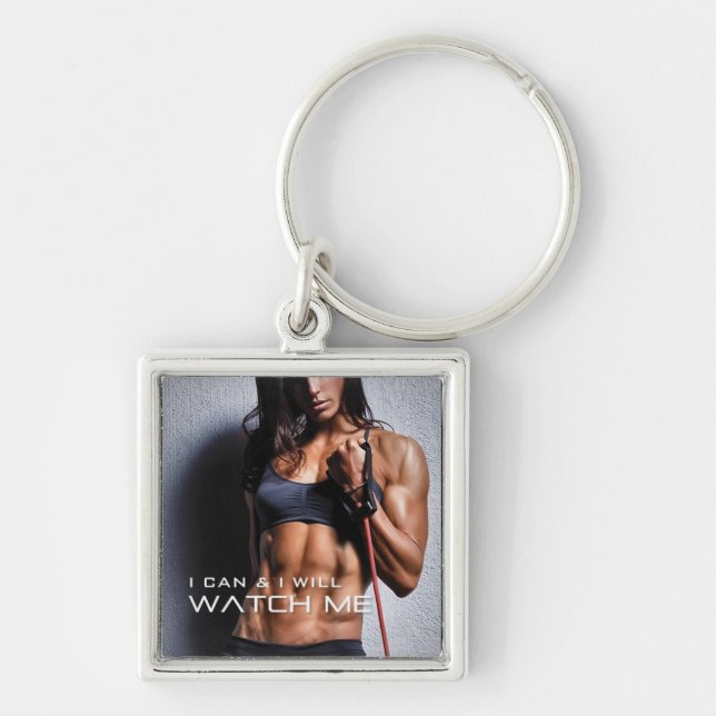 Llavero Keychain de Gym Motivation Fitness (Frente)