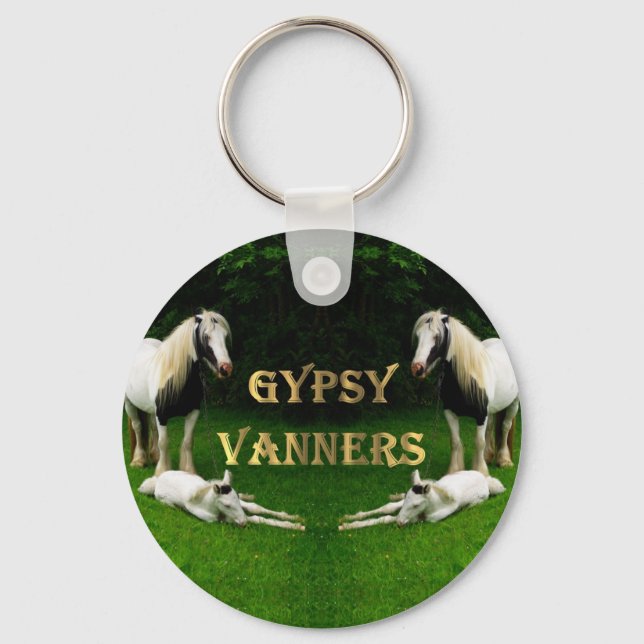 Llavero Keychain de Gypsy Vanners (Anverso)
