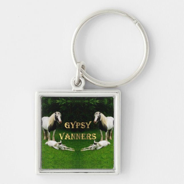 Llavero Keychain de Gypsy Vanners (Frente)