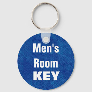 Llavero Keychain de habitaciones masculinas - azul y negro