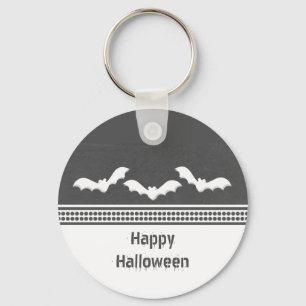 Llavero Keychain de Halloween de Gone Batty Gone, gris osc