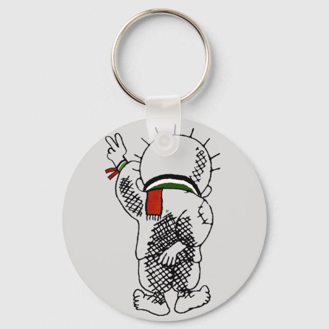 Llavero Keychain de Handala (niño palestino) (Anverso)