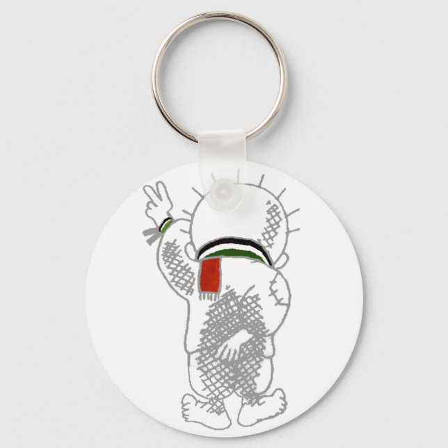 Llavero Keychain de Handala (niño palestino) (Anverso)
