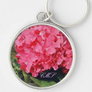 Llavero Keychain de Hidrangeas Rosa