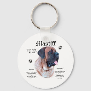 Llavero Keychain de historia de Apricot Mastiff
