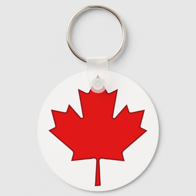 Llavero Keychain de hoja de arce de Canadá (Anverso)