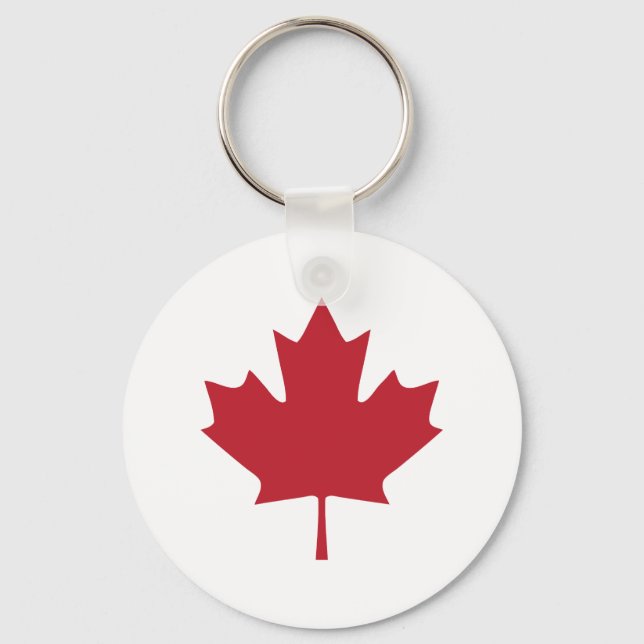 Llavero Keychain de hoja de arce de Canadá (Anverso)