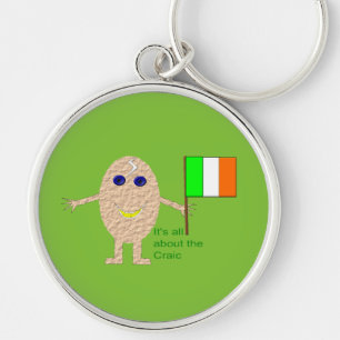 Llavero Keychain de huevo irlandés patriótico