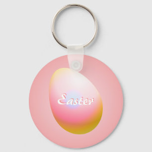 Llavero Keychain de huevo rosa de Pascua
