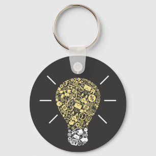 Llavero Keychain de ideas Lightbulb