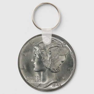 Llavero Keychain de imagen de Mercury Head Dime