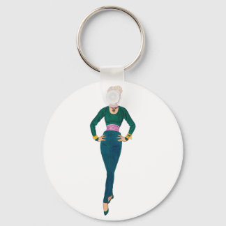 Llavero Keychain de imagen de moda vintage