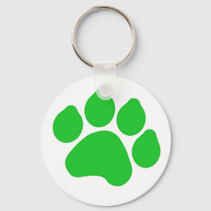 Llavero Keychain de impresión de Green Paw