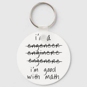 Llavero Keychain de ingeniero mal escrito