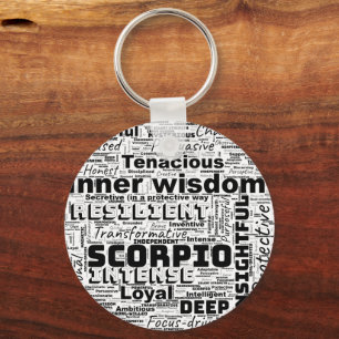 Llavero Keychain de inspiración para nube de palabras zodi