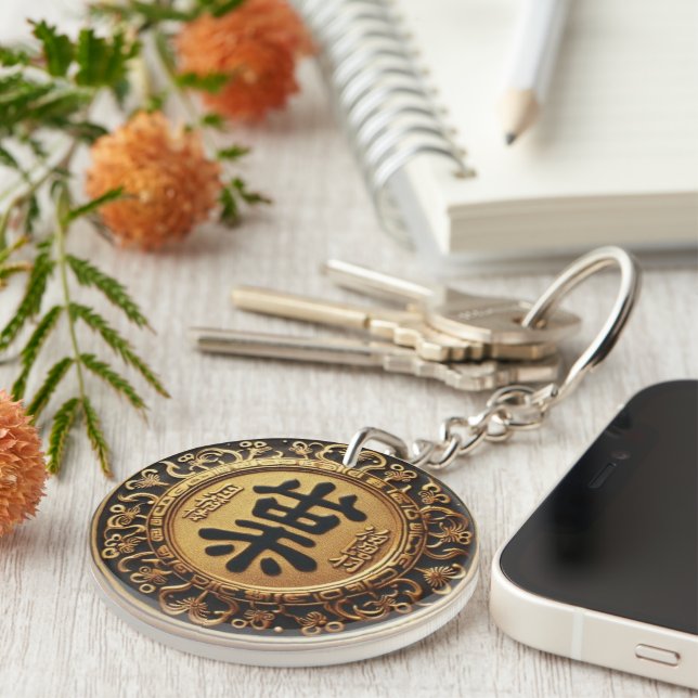 Llavero Keychain de inspiración para Ryo Oban y Lady Fortu (Frente Derecha)