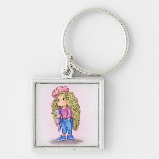 Llavero Keychain de juguete de Chica pequeña (Frente)