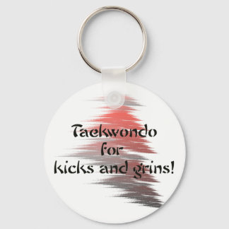 Llavero Keychain de Kicks y Grins de Taekwondo