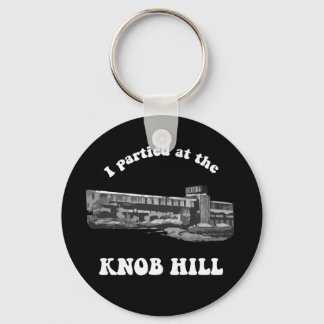 Llavero Keychain de Knob Hill - Blanco sobre negro