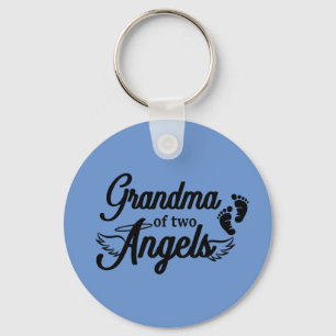Llavero Keychain de la abuela de dos ángeles