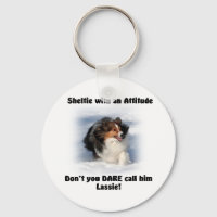 Keychain de la actitud de Sheltie